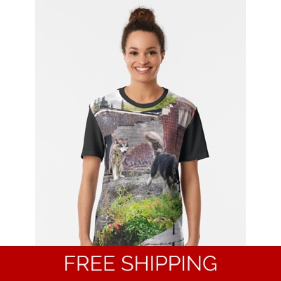 Le Studio Graphic T-Shirt Dogs 2019